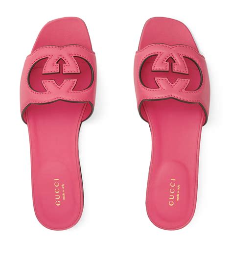 women's slide with interlocking g